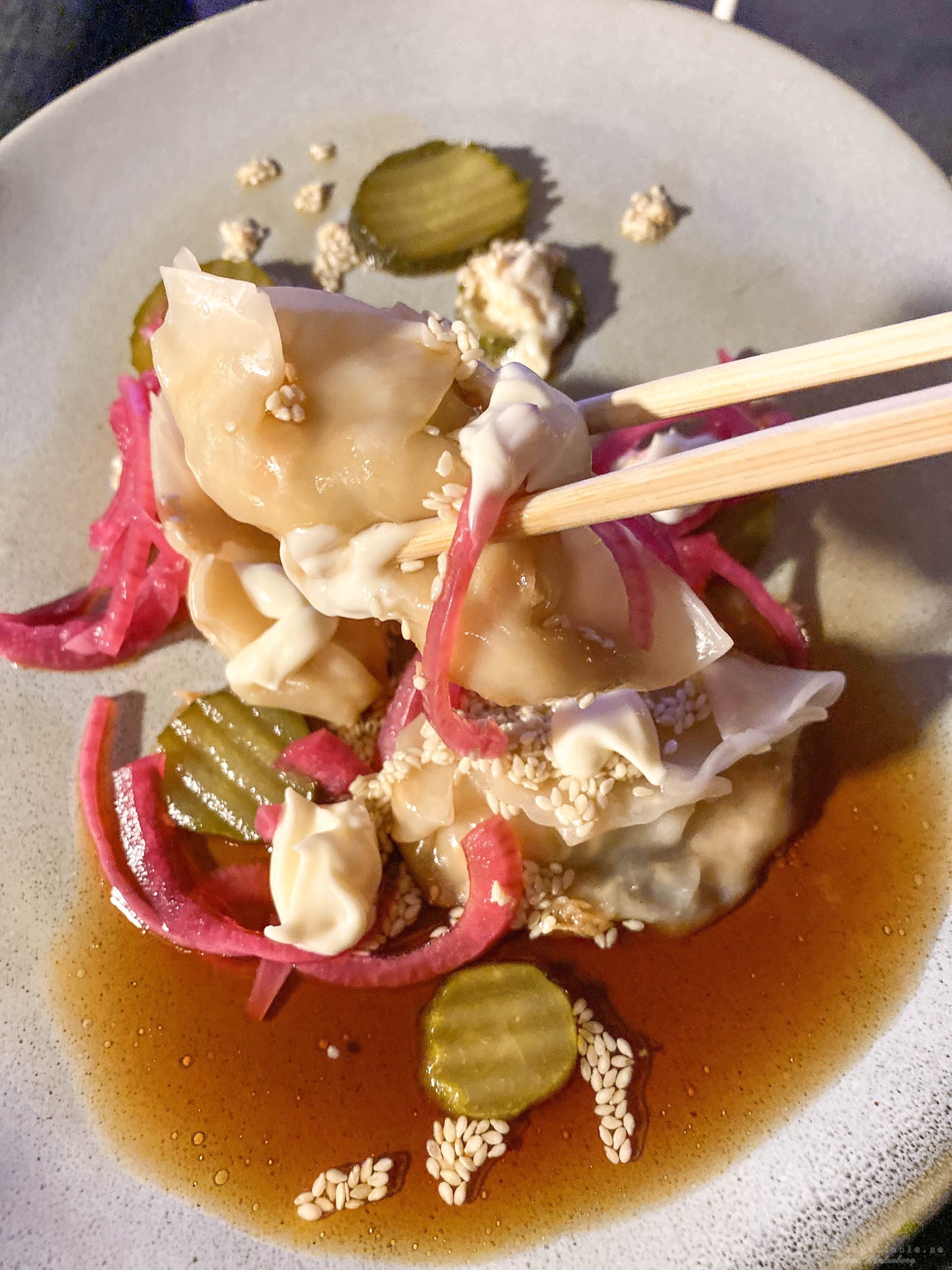 Dumpling med bangbang kyckling